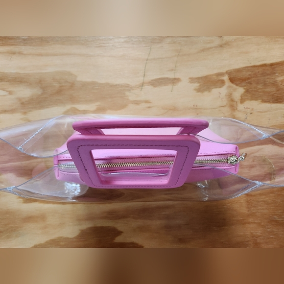 STAUD Pink Leather and PVC Shirley Bag - Picture 11 of 16